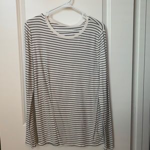 A new day striped black and white long sleeve